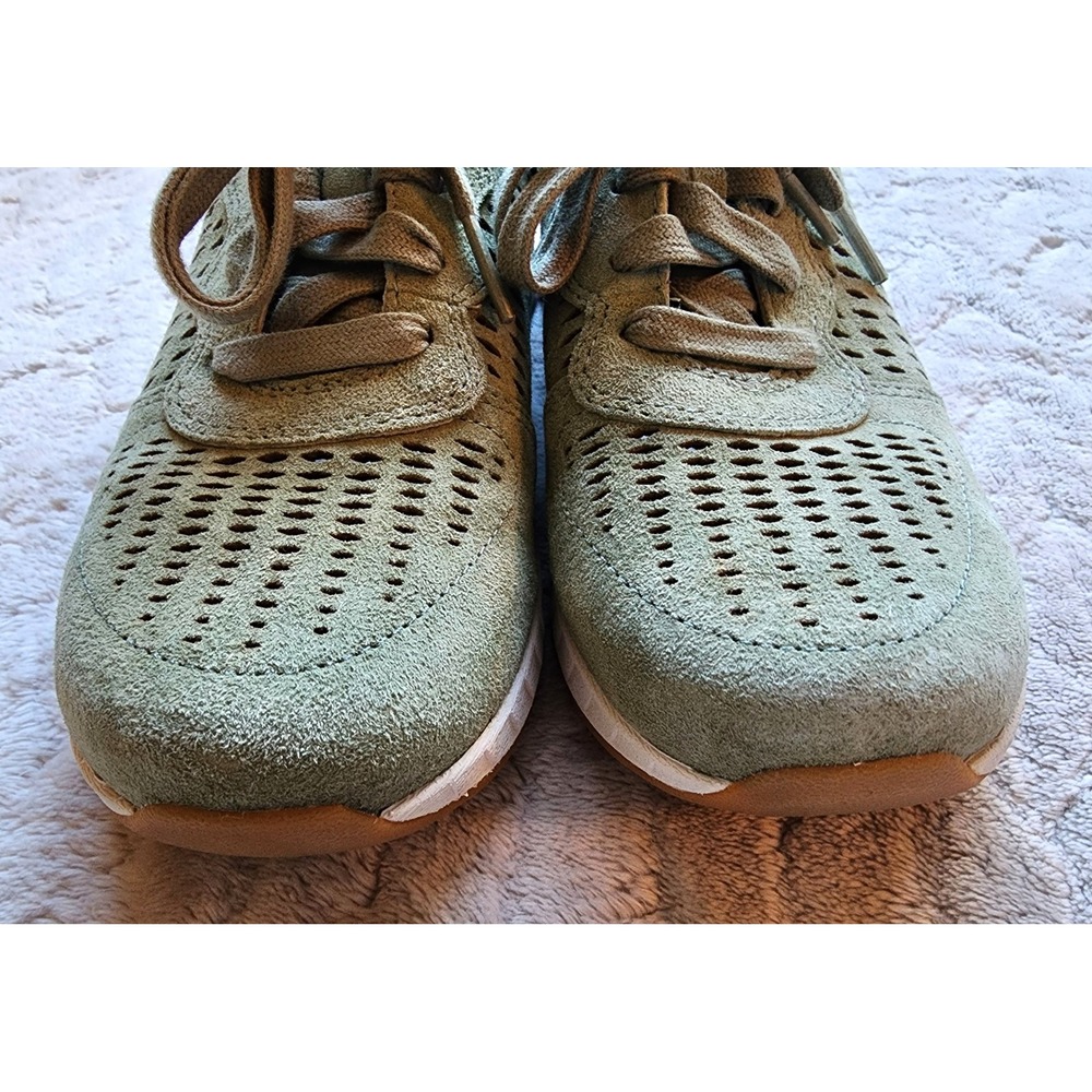 Dansko Charlie Sage Green Suede Perforated Lace Up Walking Shoes Womens Size 36 - Picture 5 of 10